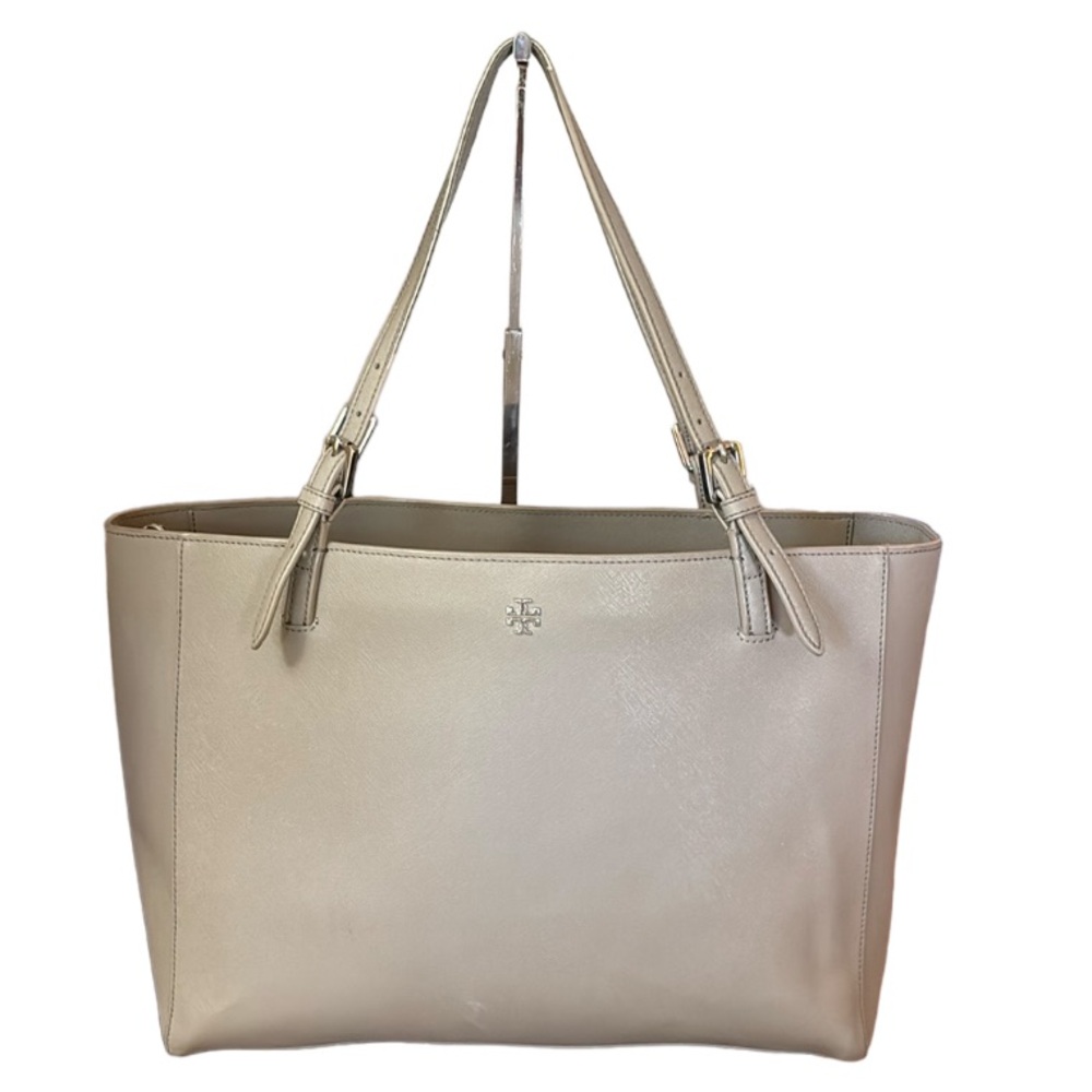 Tory Burch York Buckle Saffiano Leather Large Tote with COA